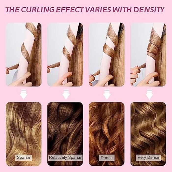 Jsdoin Heatless Curlers Headband -Heatless Curling Rod Headbands, Satin set overnight hair no heat curling, Wave Roller curler, Styling Tools for Long Medium Hair, Pink, Pack of 1 - Image 2